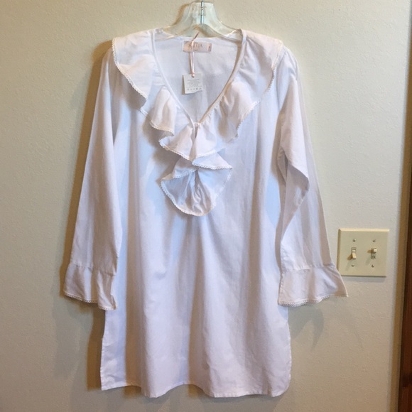 SALUA RUFFLED NIGHTSHIRT🌺NWT